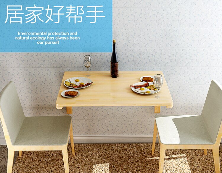 Solid wood folding table wall computer desk writing desk wall hanging study desk folding table desk computer desk