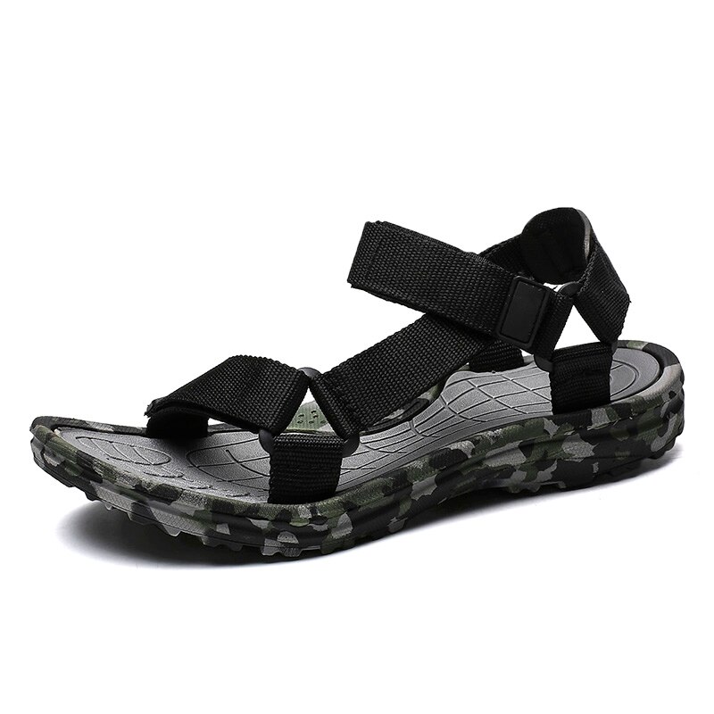 Letnie męskie sandały Gladiator buty na plażę męskie kamuflaż klapki sportowe klapki wodne Sandalia Masculina Zapatos De Hombre