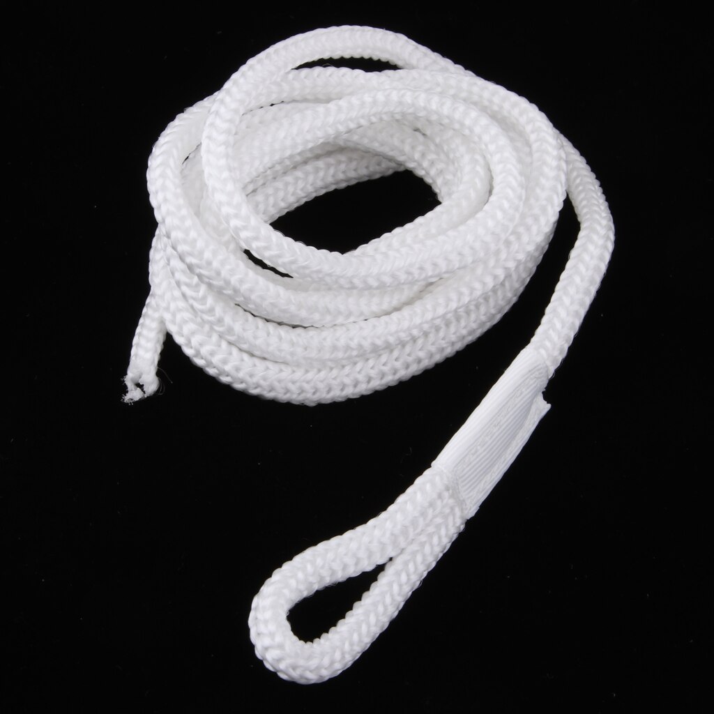 Boat Docking Fender Bumper Line 1/4'' x 5' White Braided Marine Rope Barco Fender linea bateau fender ligne
