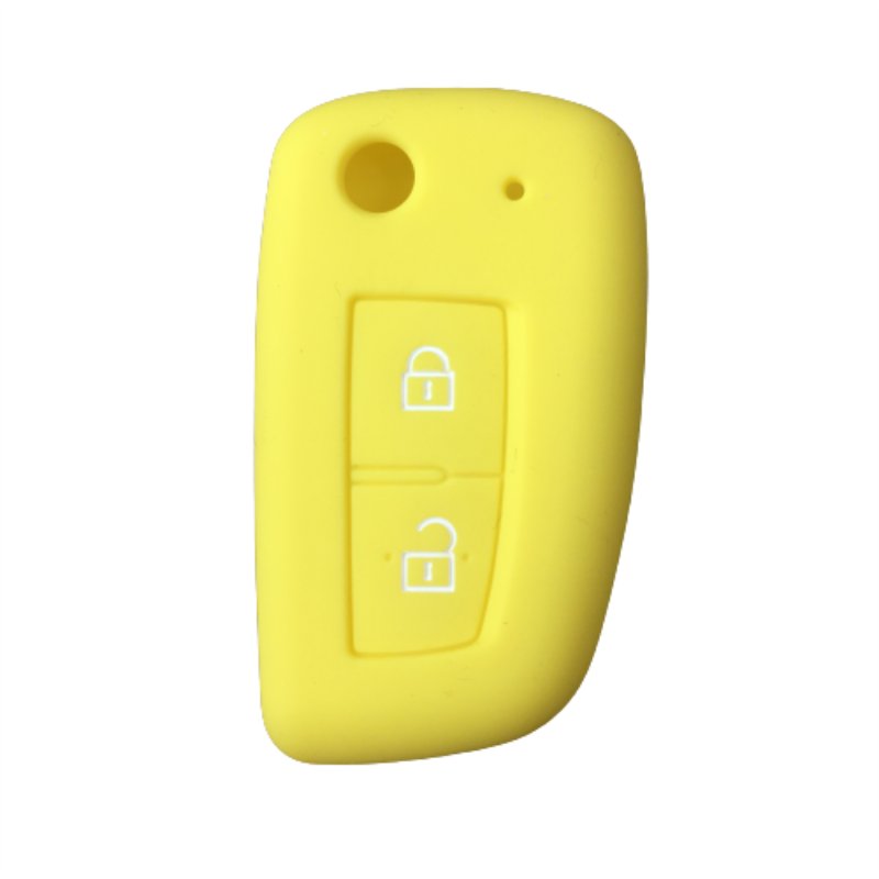 Silicone Car Key Fob Cover Case Protect Skin Cap for Nissan Qashqai J11 X-trail Murano MAXIMA ALTIMA Juke Flip Folding Remote: yellow
