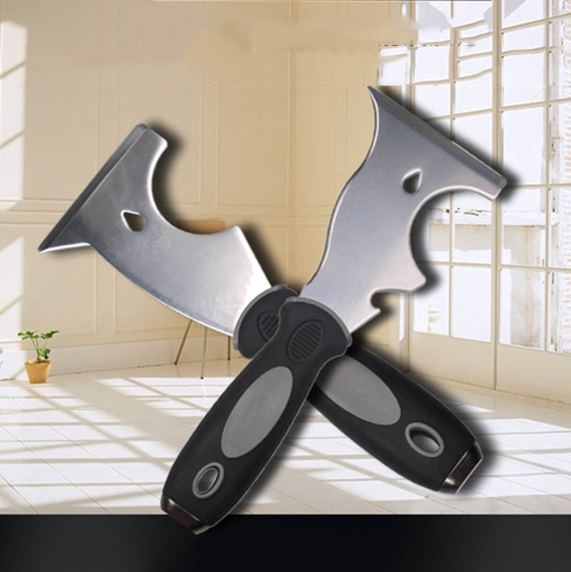 Stainless Steel Paint Putty Scraper 7 in 1 Paint Tools Filling Spatula Plaster Shovel Caulk Removal Tool Wallpaper Putty Scraper