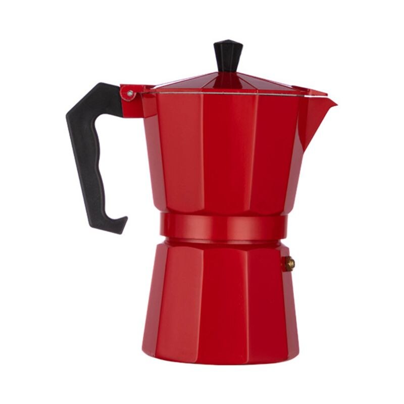 3/6 kop espresso ottekantet kaffemaskine aluminium percolator komfur kogepande husholdning køkkenbar leverer husholdningsapparater: 9 ff 201652-6r