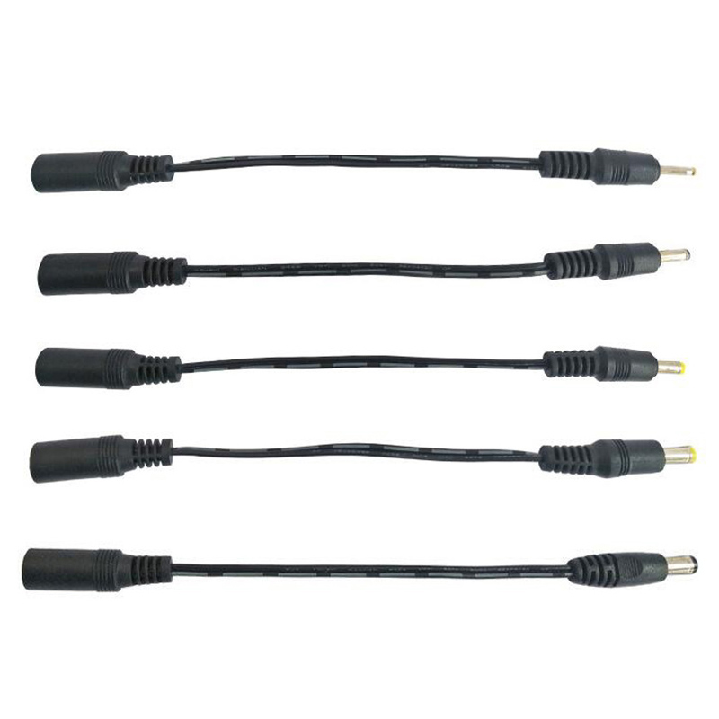 5.5x2.1mm dc fêmea jack de alimentação para dc macho plug cabo 5.5*2.5mm 3.5x1.35mm 4.0*1.7mm 4.8 2.5 0.7 conector de extensão cabo de alimentação