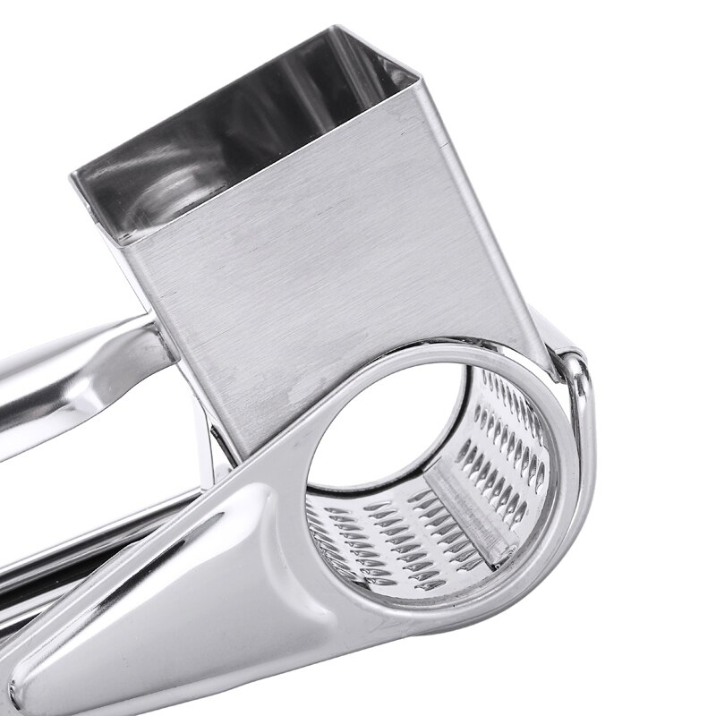 5in1 Stainless Steel Rotary Cheese Grater Manual Cheese Butter Shredder Slicer Grater With 4 Replacement Drums Blades