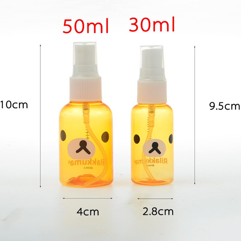 100PCS Cartoon spray fles 30 ml-50 ml hand cartoon spuitfles draagbare beer