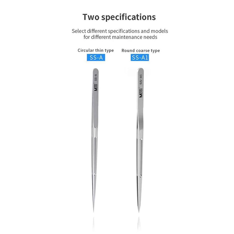 MaAnt SS-A SS-A1 Präzision Pinzette Hand Polnischen Nicht-Magnetische Edelstahl BGA IC Mikro Lözehn springen Draht Reparatur Pinzette