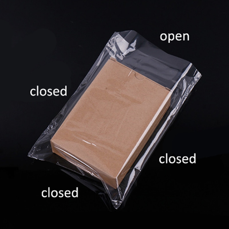 100 teile/los PVC Schrumpf Film wickeln Lagerung Tasche Einzelhandel Dichtung Verpackung Tasche Klar Kunststoff Mehrzwecktasche Kosmetik Verpackung Beutel