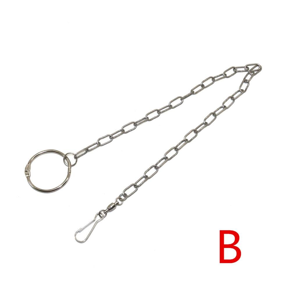 Anillo para pierna de loro, cadena para tobillo, pie, pájaro, entrenamiento volador al aire libre, soporte de apertura, accesorios para suministros de palomas, 1 ud.: B