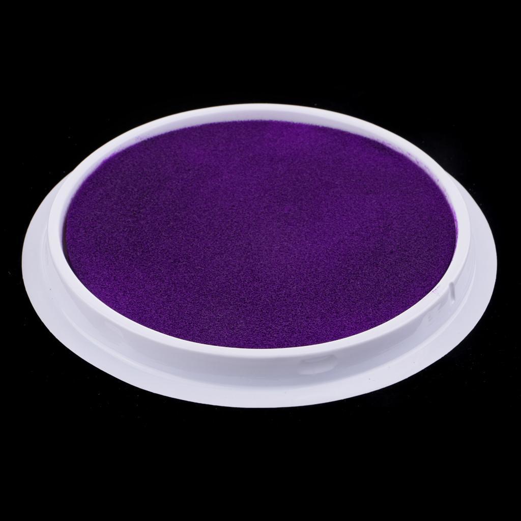 Inkpad Fingerprint Colorful Stamp Pad For Scrapbooking Fabric Paper Craft: Purple
