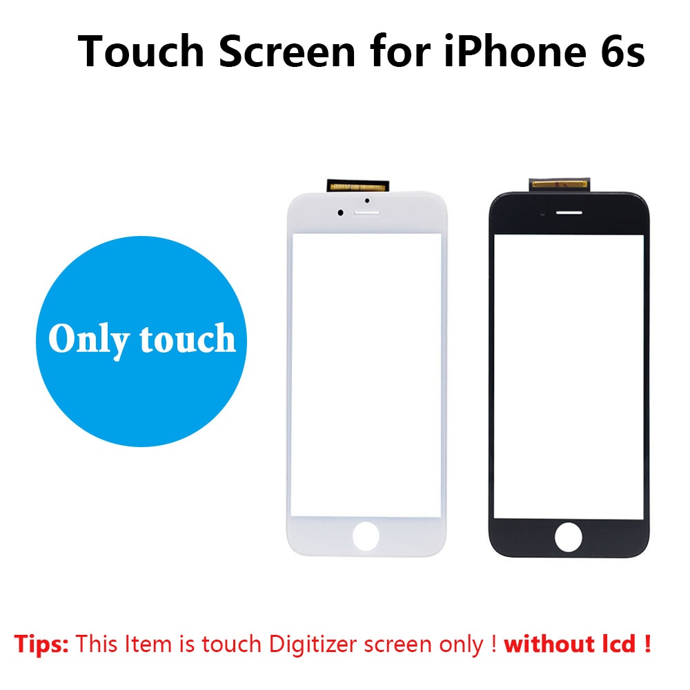 Touch Digitizer For iPhone 6 6S plus 5 5s 5c se Front Touch Panel Glass Lens with Frame Touch screen Accessories + repair tools