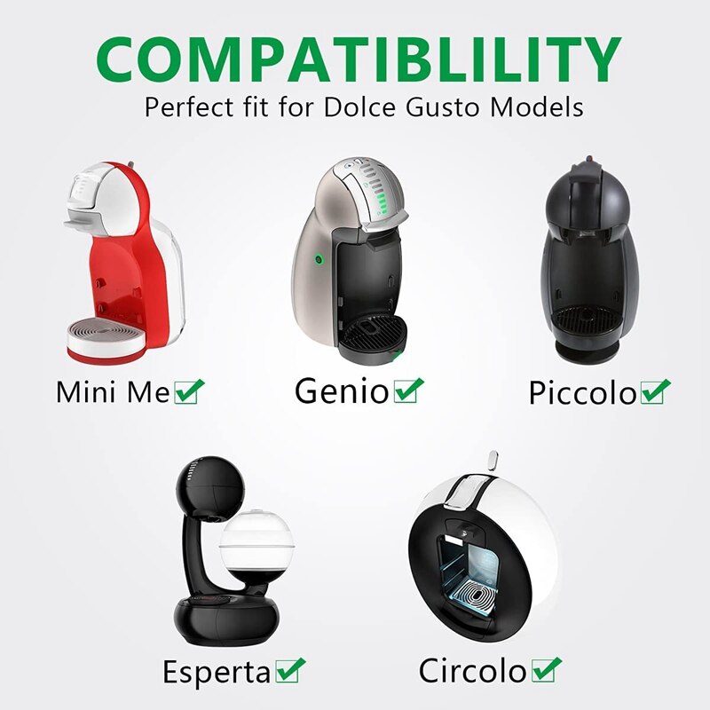 Filtro per caffè colorato riutilizzabile 6 pezzi per Capsule di caffè ricaricabili Dolce Gusto filtro per Capsule di caffè