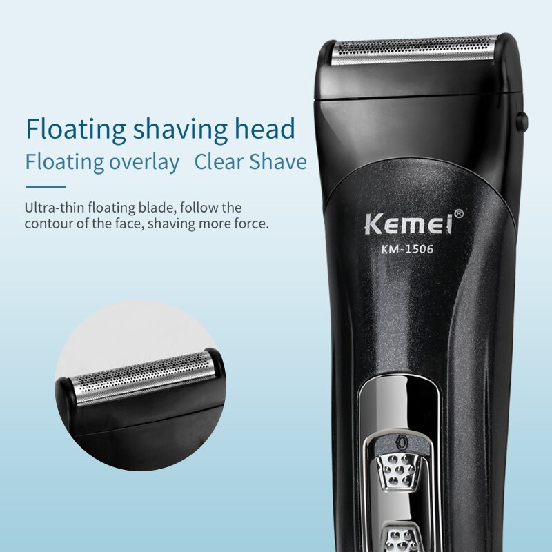 Cortadora de pelo Kemei KM-1506 multifuncional, Afeitadora eléctrica recargable para pelo de nariz, Afeitadora eléctrica, afeitadora de barba, corte de pelo
