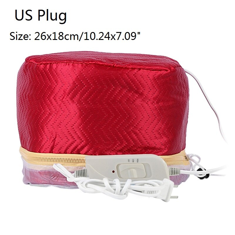 3 Modes Verstelbare Haar Steamer Cap Drogers Elektrische Haar Verwarming Cap Hoed Salon Thuisgebruik Diy Haar Spa Voedende Styling gereedschap: B  US Plug