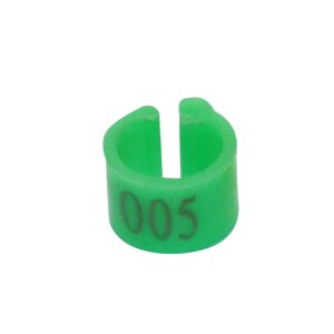 Binnendiameter 6Mm Duif Been Gevogelte Duif Vogel Papegaai Clip Ringen Band Voetring Duif Levert NO.001 ~ 100 1000 Stks/zak: Green