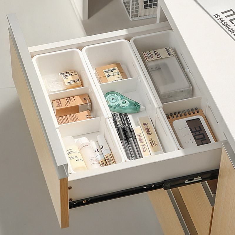 Drawer Organizer Box Home Retractable Sorting Kitchen Compartments Underwear Desktop Cutlery Storage Box Classification Sock Box