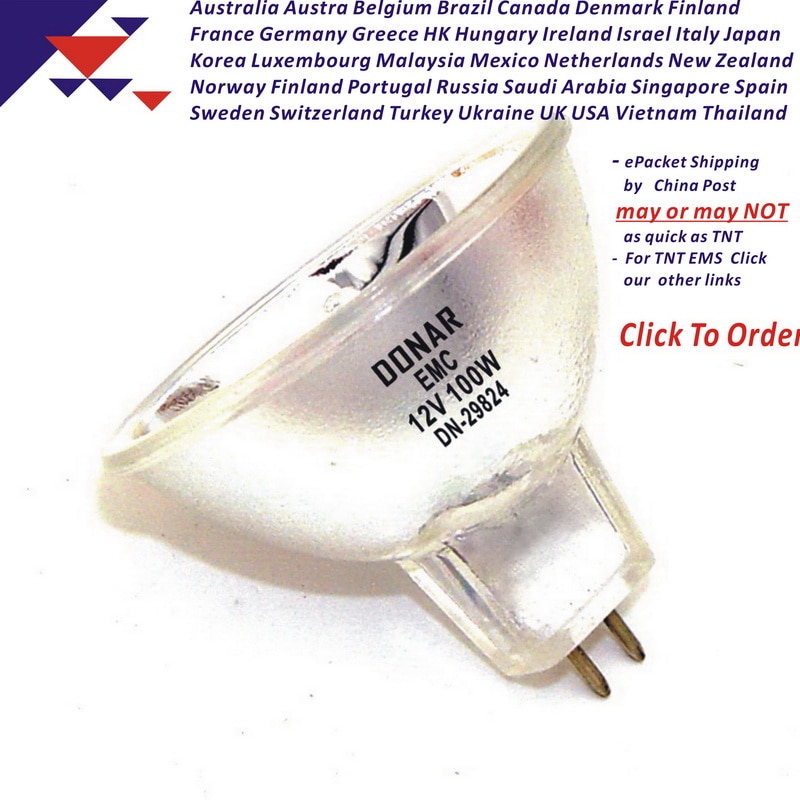 DONAR-bombilla halógena de cuarzo, DN-29824 EMC, 12V, 100W, 12V, 100W, JCR12-100W, MR16, GX5.3