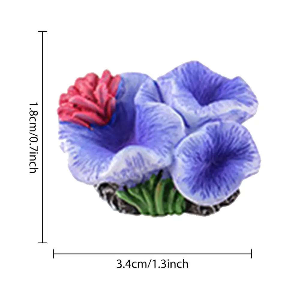 Klein koraal aquarium decor Tiny Sea Coral kunstmatig decor aquarium decor voor aquarium aquarium dierenterrarium en familie: WHITE