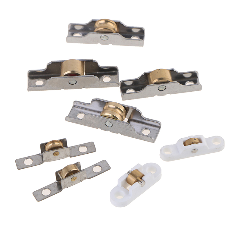 Roulettes de porte marketen acier inoxydable, armoire à roulettes, roulettes en cuivre, glissières de poulie de roue, quincaillerie de meubles de fenêtre de garde-robe, 1PC
