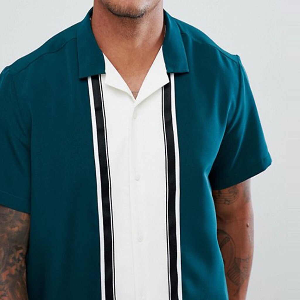 Beaded Striped Loose-Fit Shirts main image 0