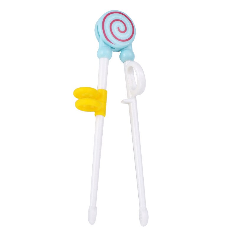 1Pair Chopsticks Plastic For Kids Cartoon Learning Chop Sticks Reusable Training Chopsticks Cute Children Tableware Set: 1pair-B