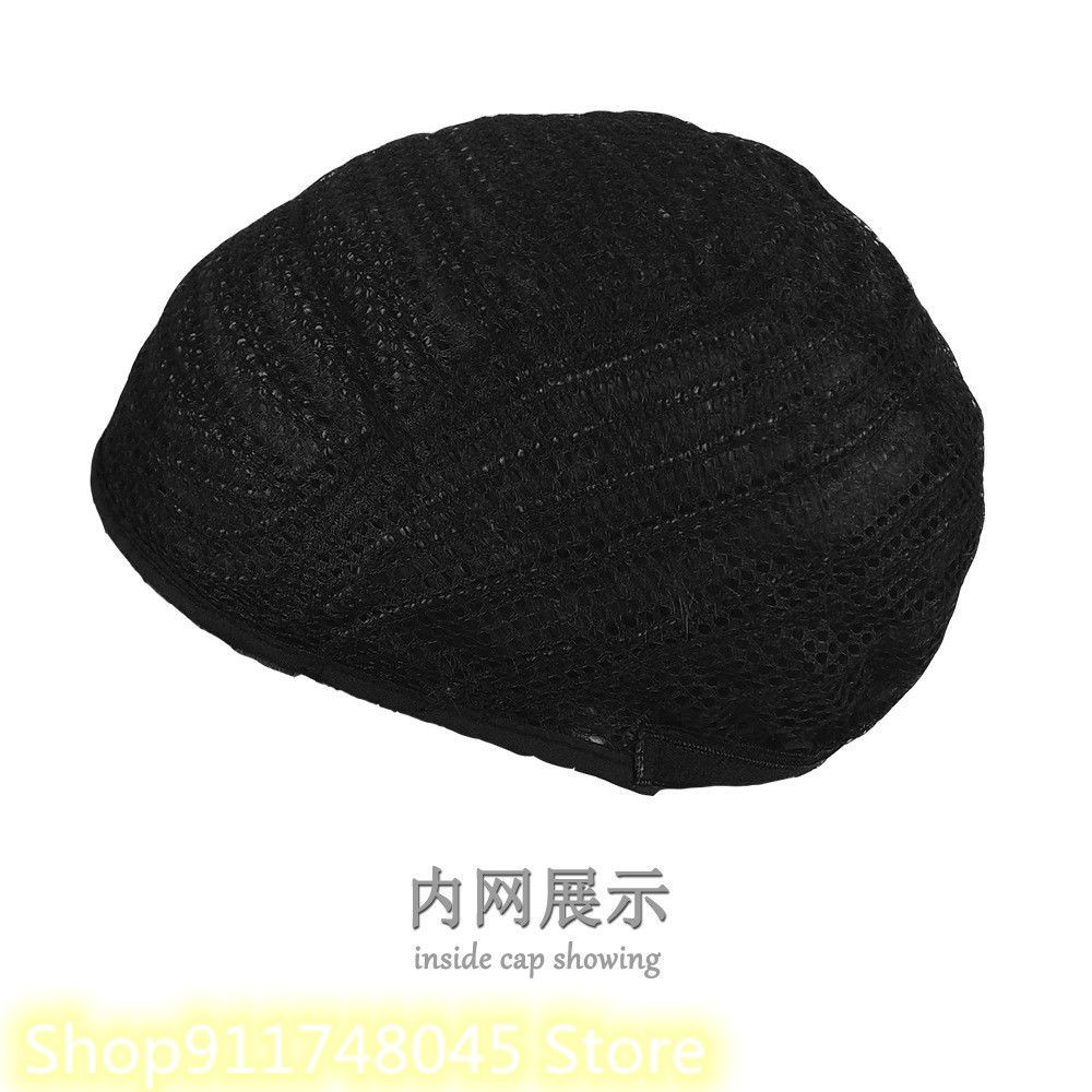 Men's Wigs Korean Short Wigs Hair Wig Handsome Men's Short Curly Hair Style Wig Realistic Natural High-Temperature Silk Fiber