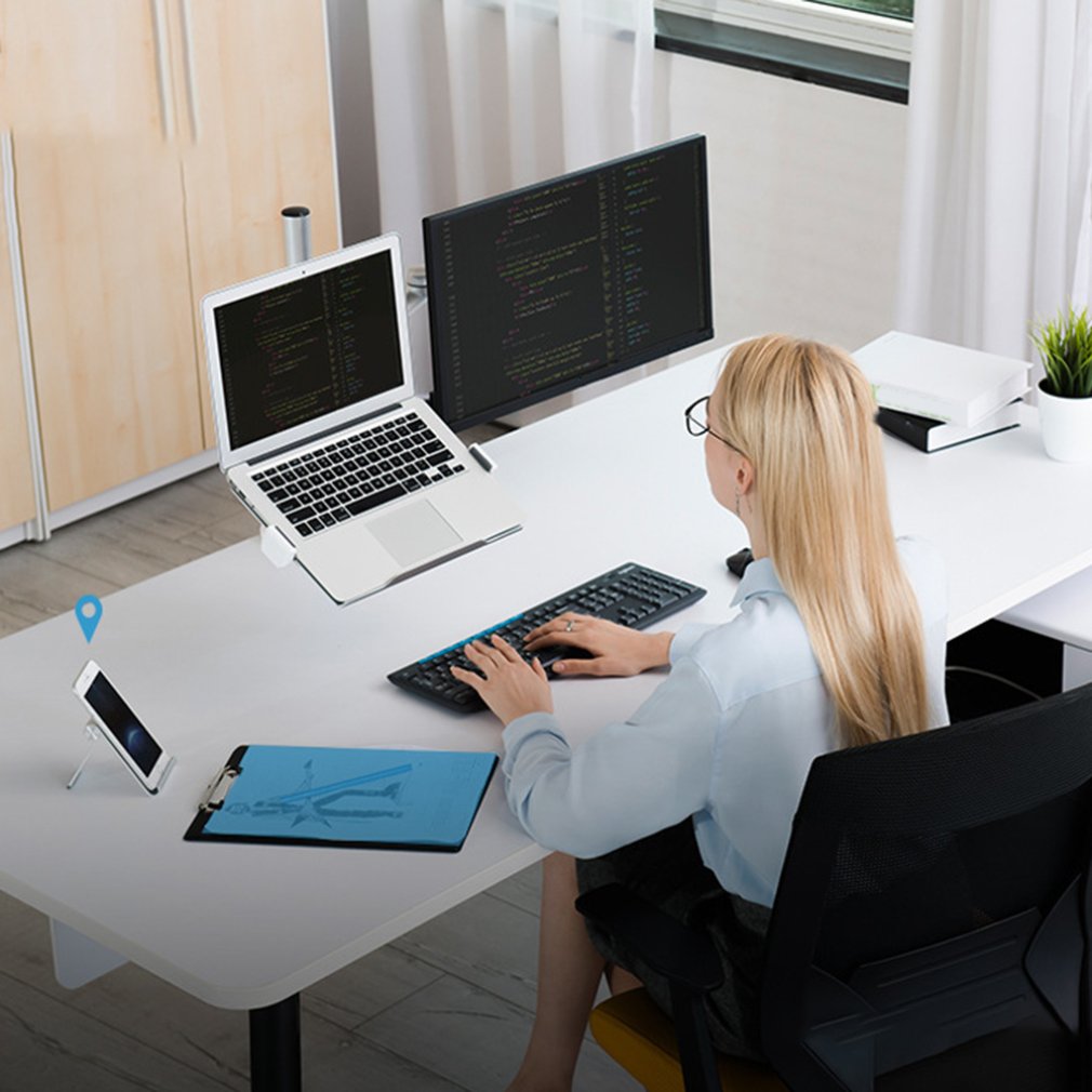 Dual Arm Monitor Holder Desktop Clamping 360 degree Dual Arm for Monitor Holder LCD Monitor Brackets Notebook stand Nieuwe