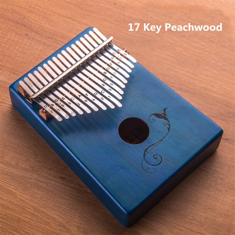 17 Key Kalimba African solid Mahogany Thumb Finger Piano Sanza 17 keys Solid Wood Kalimba Mbira Thumb