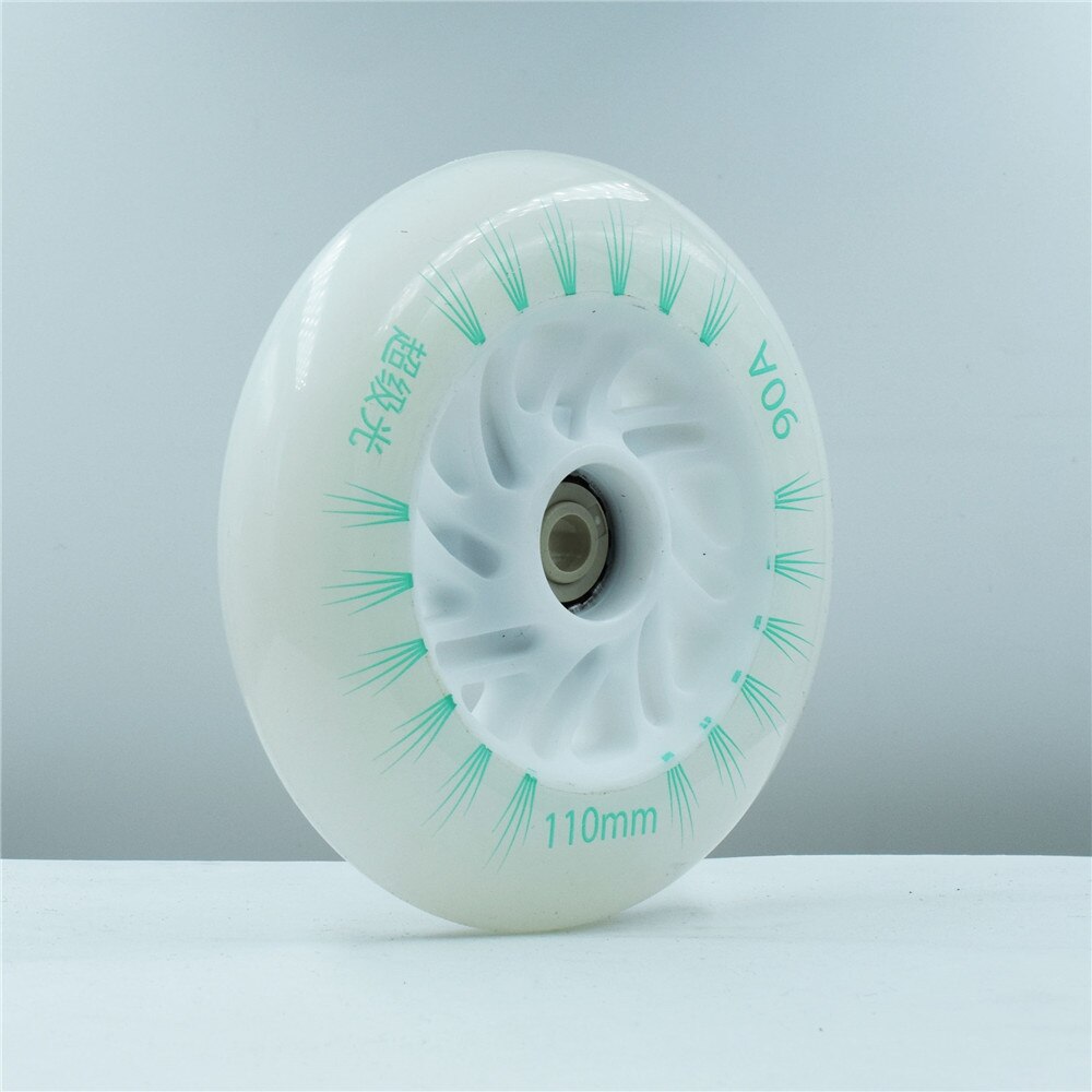 verrotten farbe LED skaten Rad inline Geschwindigkeit scheint Rollschuhe ruedas 110mm 100mm 90mm Rolle skaten reifen blau grün weiß lila 8 stücke