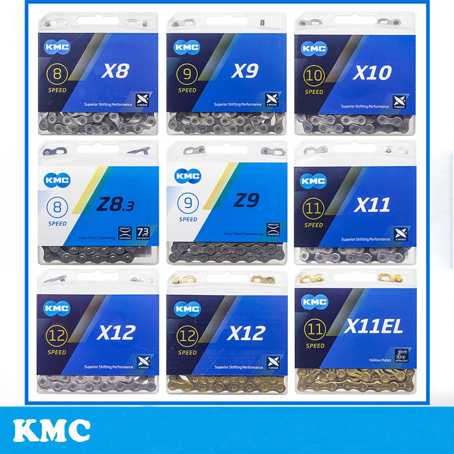 KMC Bicycle Chain X8 X9 X9sl X10 X10sl X11SL X12 Bike Chain For Shimano/SRAM 8 9 10 11 12 speed 116L MTB Road Cycing Chains part
