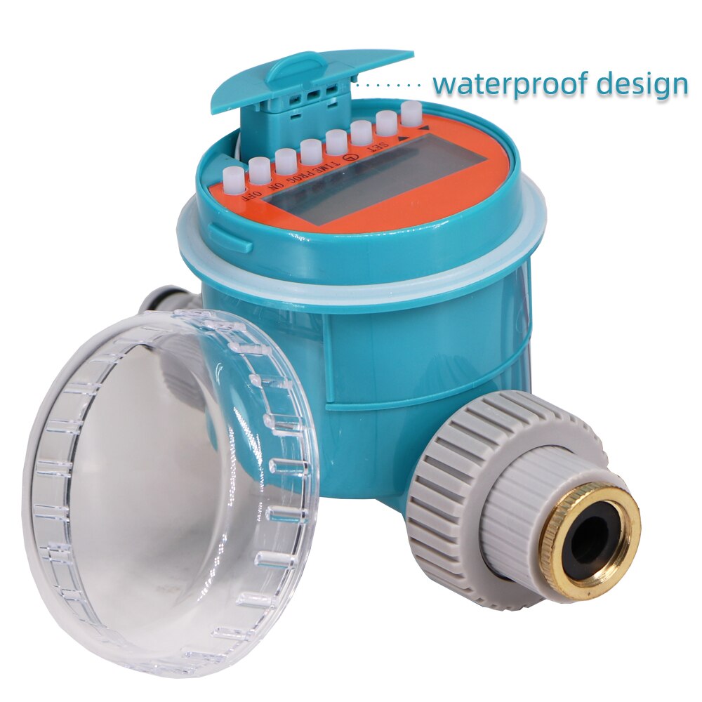 Solenoid Valve LCD Digital Electronic Garden Water Timer Waterproof Power Saving Irrigation Outerdoor Indoor Controller