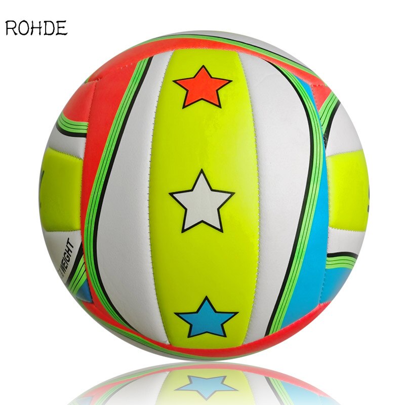 Rohde volleyball-trainingsball für athleten, pvc, 2.0mm stück, standardgröße, 5 stück, maschinell genäht