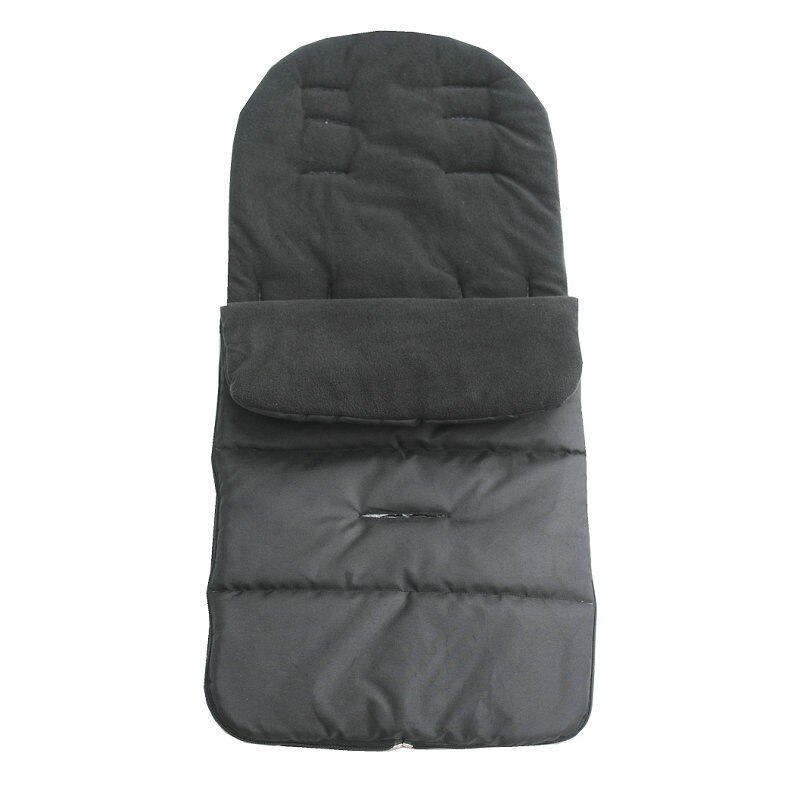 Baby Stroller Warm Foot Cover Children's Quilt Universal Stroller Pad Plus Cotton Thickening Autumn Winter Stroller Accessory: black