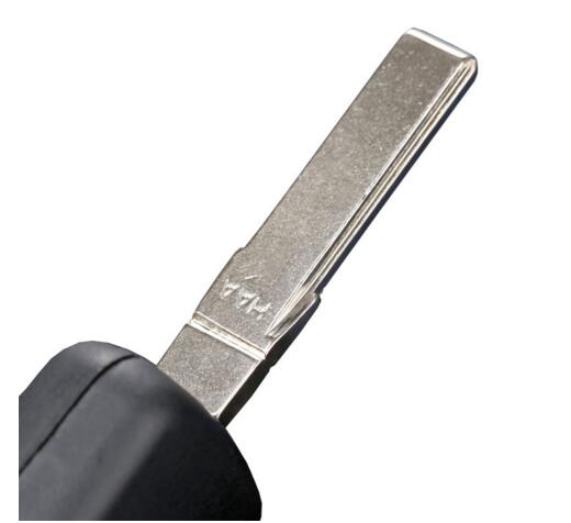Coque de clé télécommande pliable à 2 boutons, pour VW Polo Transporter Golf lame non coupée, étui de clé de voiture sans puce, clé d&#39;entrée sans clé