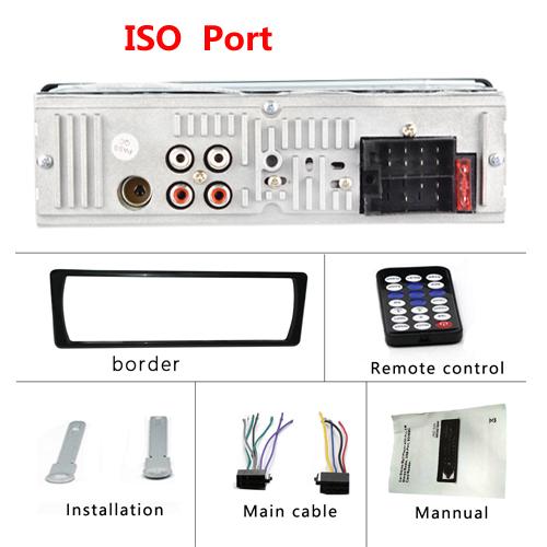 Bluetooth Autoradio Car Stereo Radio FM Aux Input Receiver SD USB JSD-520 12V In-dash 1 din Car MP3 Multimedia Player: ISO Port