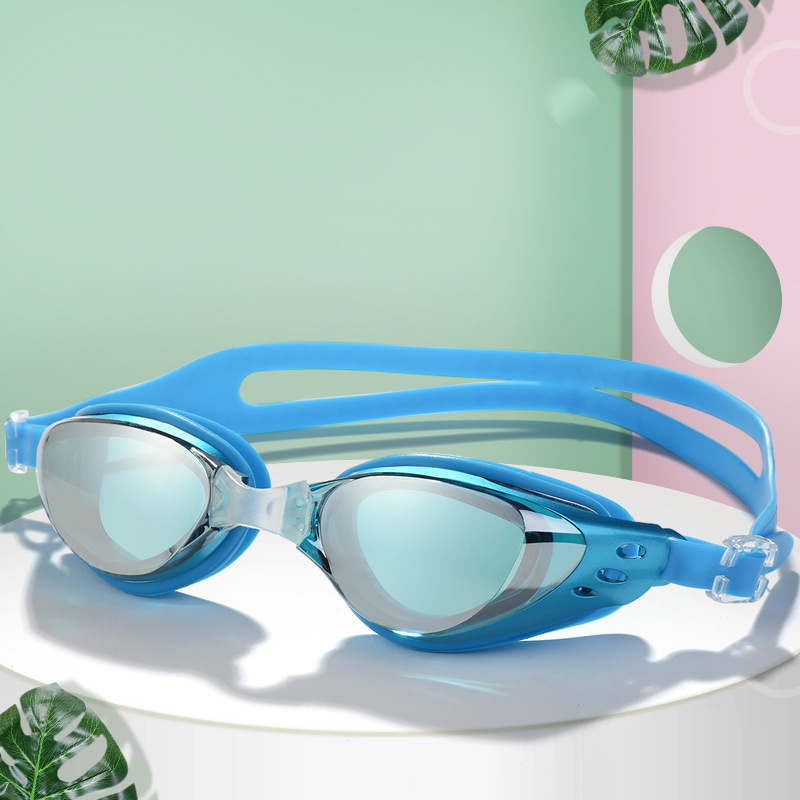 Placage myopie lunettes de natation étanche Anti-buée UV bouclier lunettes piscine Sports nautiques lunettes pour hommes femmes