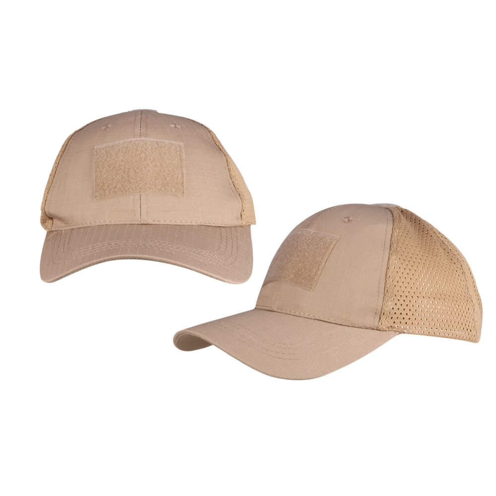 1PC Hook and Loop Cap Hat Hook Patch Baseball Hat for Outdoor (Pattern 2): Khaki