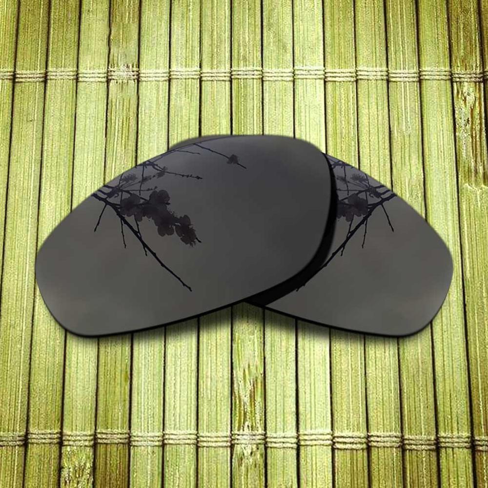 Gepolariseerde Vervanging Lense Voor-Oakley Snorhaar Zonnebril Frame True Kleur Mirrored Coating-Opties: Black