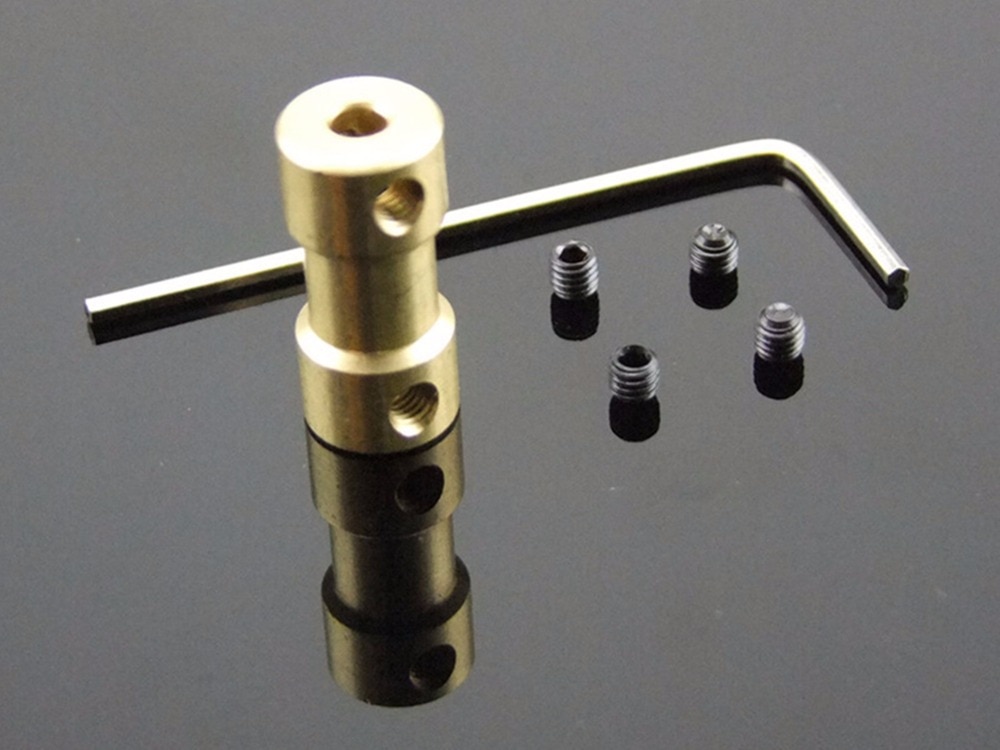 3pcs 2mm 2.3mm 3mm 3.175mm 4mm Motor Transmission Shaft Coupling Coupler D9L20