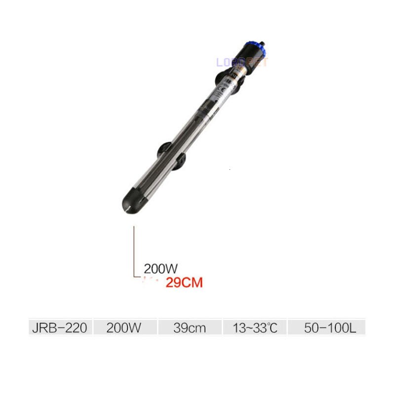 Sunsun 100w 200w 300w 500w Submersible Heater Explosion Proof Glass Consant Temperature Control For Aquarium Water Tank: Black