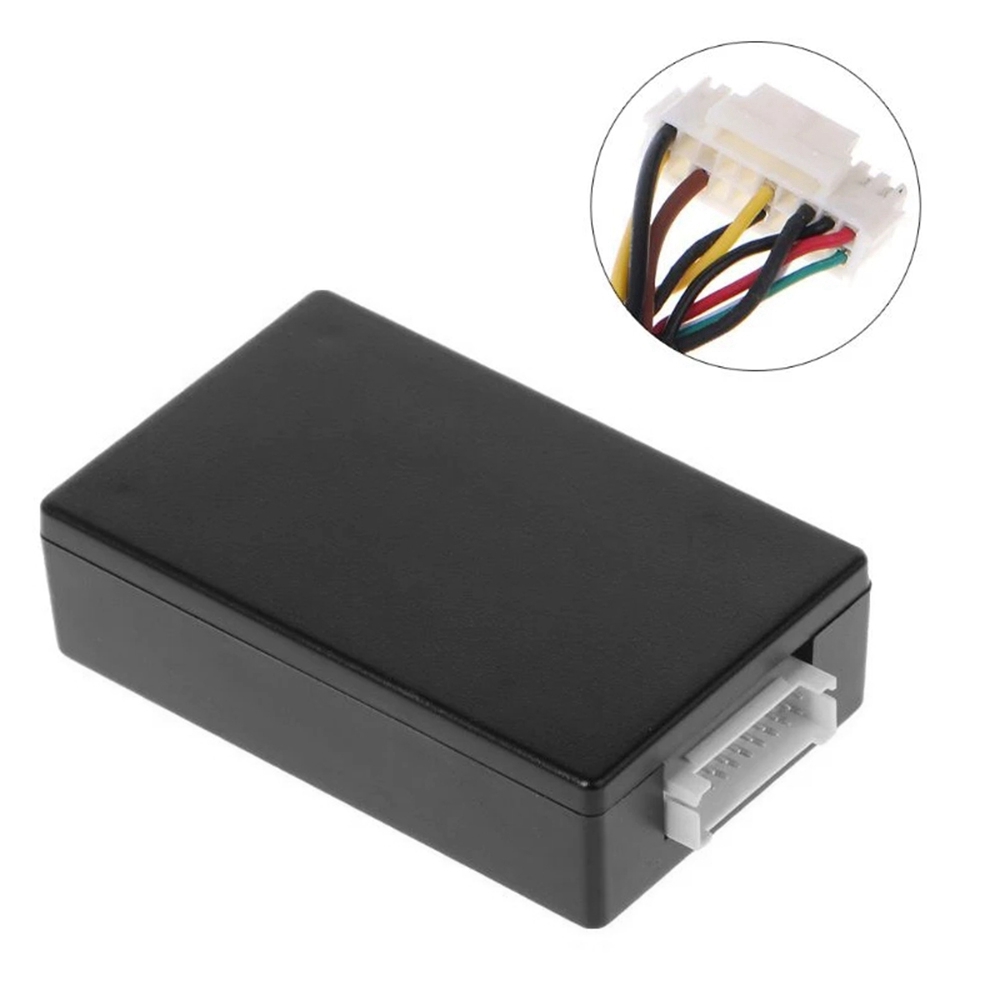 Rgb naar (rca) av cvbs signaalconverter/decoderbox adapter voor de originele achteruitrijcamera van de tiguan, golf 6 en passat cc.
