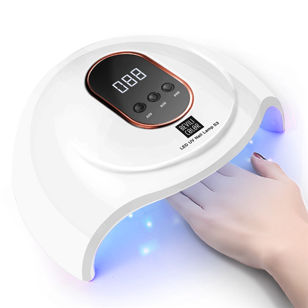 168W/72W/54W máquina de secado de uñas LED UV lámpara de uñas para esmalte de uñas de gel de luz led para uñas secador lámpara UV para manicura herramientas