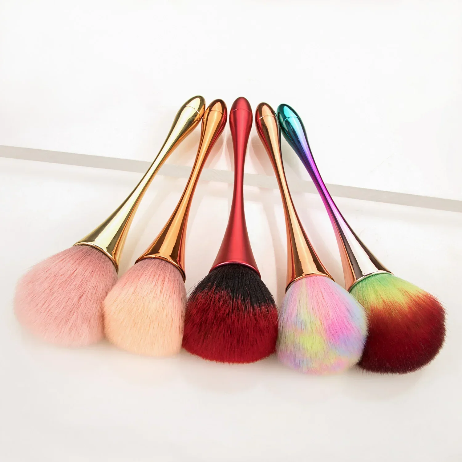 Brocha para colorete en polvo de oro rosa, brocha de maquillaje , cosmética grande para cara, brocha colorete, herramienta de maquillaje