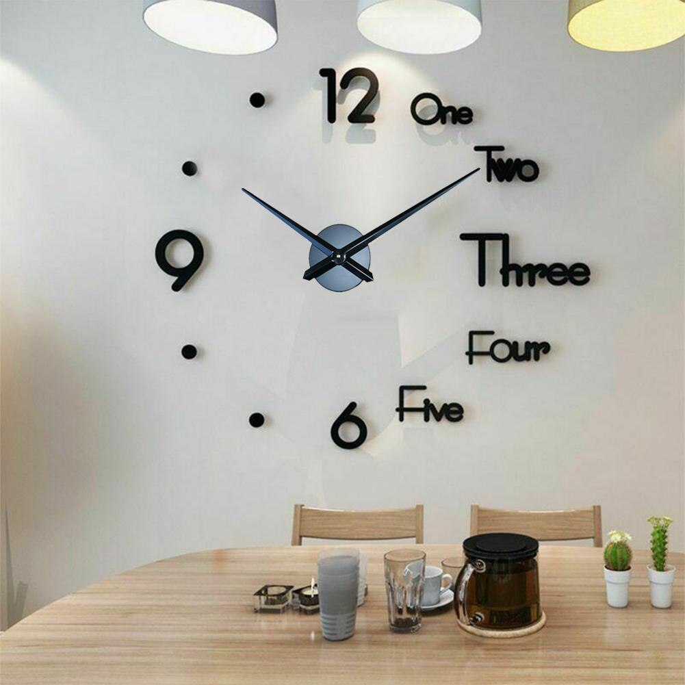 Reloj Minimalista Reloj Espejo Reloj De Pared Minimalista Con