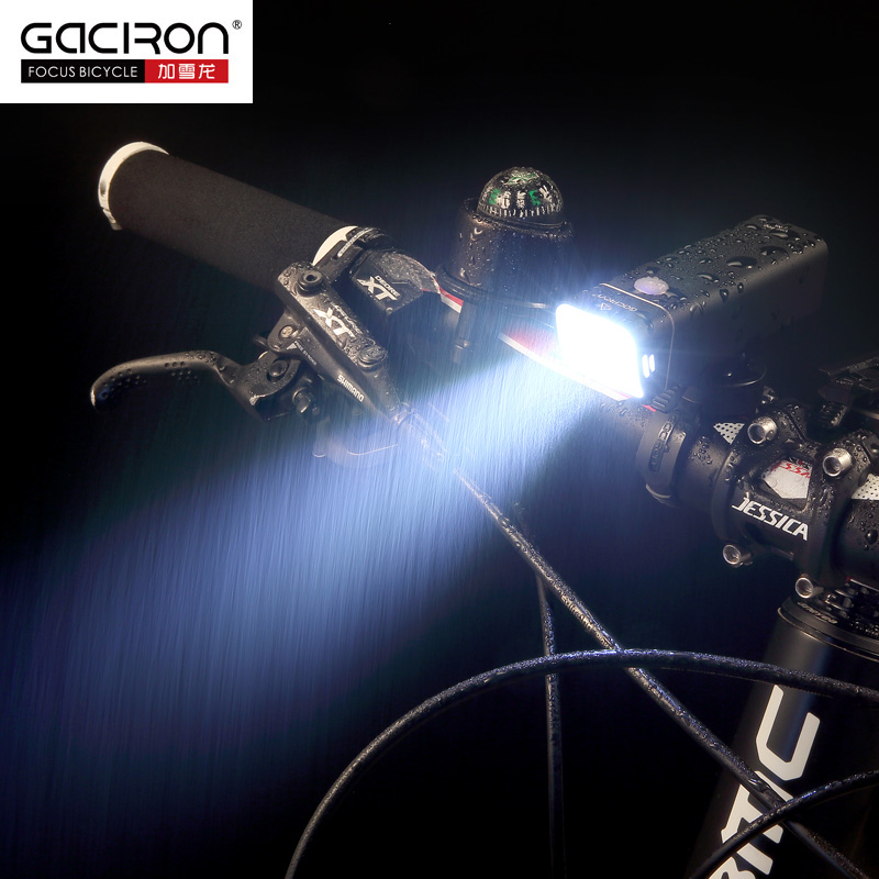 Gaciron Fahrrad Scheinwerfer Eingebaute 2500 mAH Batterie USB Ladung 600 Lumen 9 stunden Laufzeit Seite Sichtbar Radfahren Front Beleuchtung