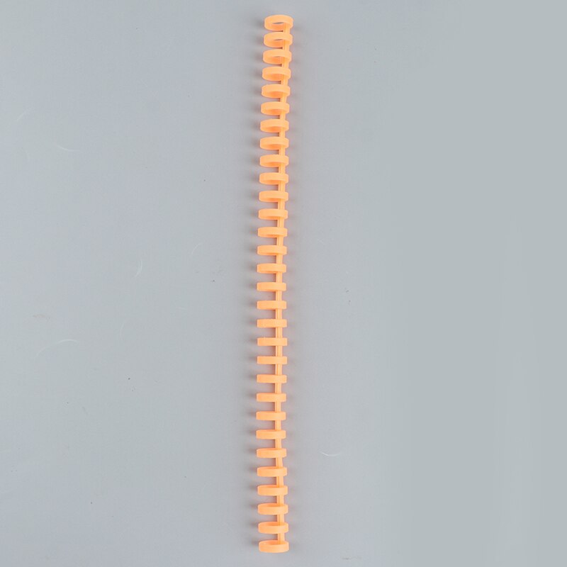 Anillo de encuadernación de plástico de hojas sueltas, anillos en espiral de resorte para 30 agujeros A4, A5, A6, papel, cuaderno, papelería, suministros de oficina: OG