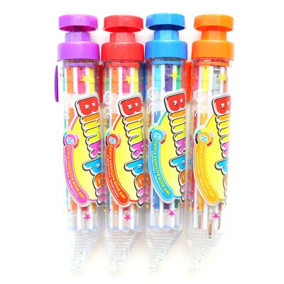 Stylo marqueur Flash 8 en 1 pour étudiants, recharge 0.7mm, surligneur Portable, stylo à pression, fournitures scolaires et de bureau: Blink pen