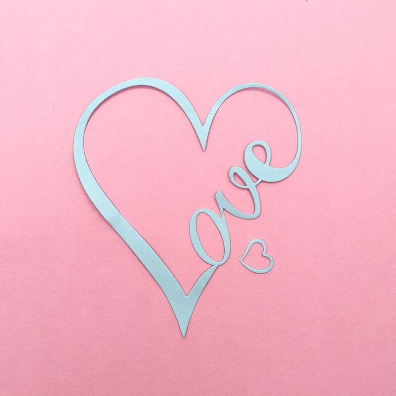 4 Pieces Cutting Dies Heart Cutting Dies Love Heart Embossing Stencils Templates for Scrapbooking,Valentine's Day Craft
