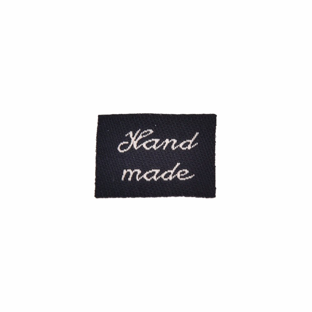 Woven Labels Handmade Letter Pattern Washable Fabric Sewing Cotton Garment Label Clothing Garment Labels Label