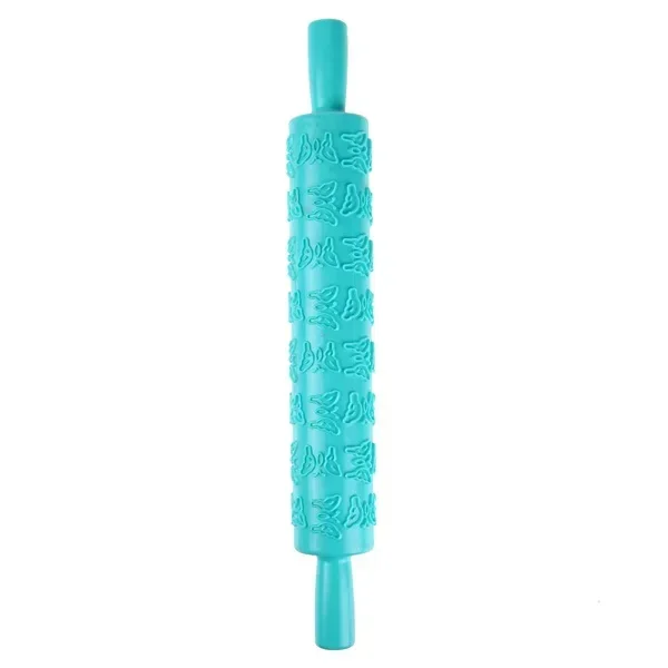 Roller Kuchen Dekorieren Geprägte Nudelhölzer Strukturierte Antihaft Fondant Gebäck Icing Ton Teig Roller Küche Backen Werkzeuge: Beige