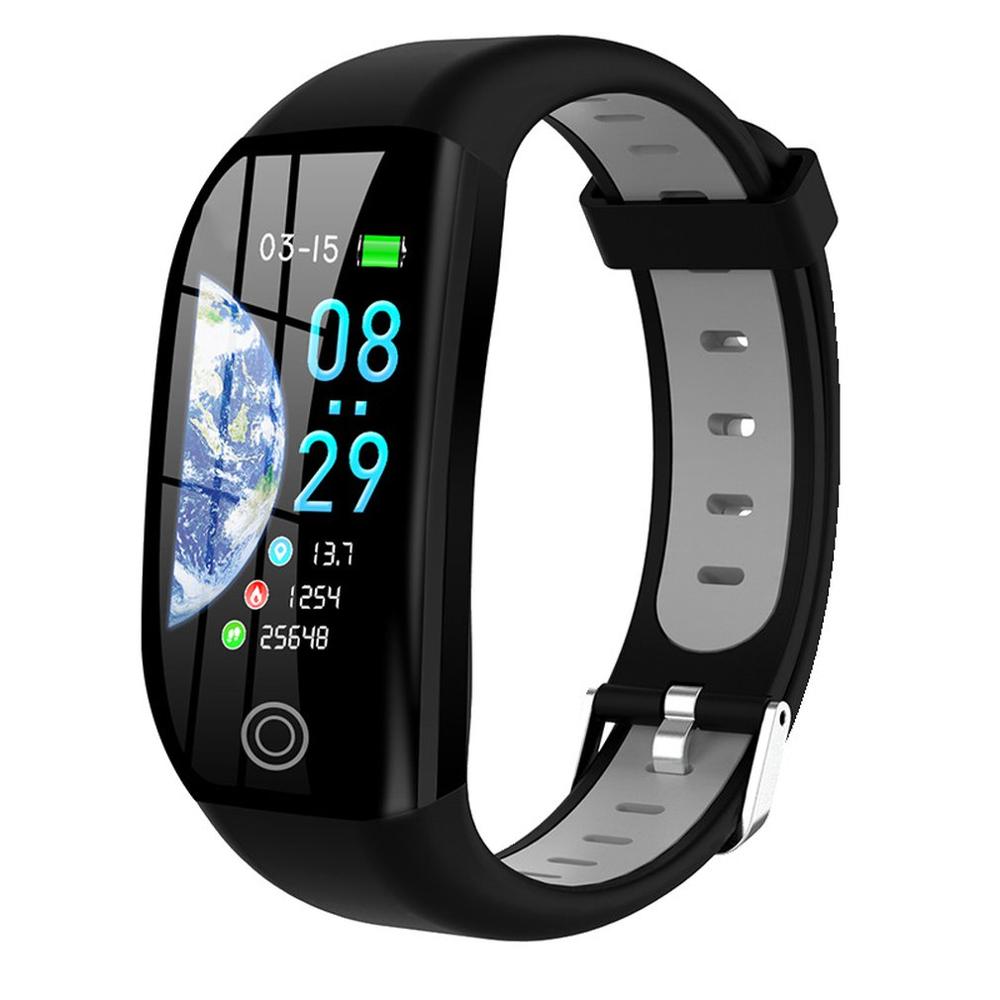 Nuovo Braccialetto Intelligente GPS Distanza fitness attività inseguitore IP68 Impermeabile Orologio Pressione Sanguigna Sonno tenere sotto controllo accorto braccialetto Della fascia: Grigio